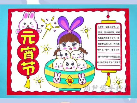 元宵节手抄报简单又好看含文字内容,元宵圆,汤圆圆,团团圆圆过大年!祝福您和您的全家:元宵节平安快乐多康福!#元宵节手抄报 #元宵节 #手抄报 #闹元宵 #元宵节快乐