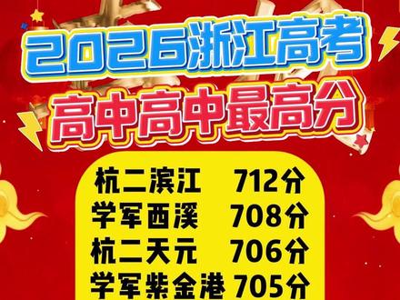 2026年高考,杭州各高中最高分前10名#杭州高中高考最高分 #2026高考杭州最高分 #2026高考杭州高中高考成绩 #杭州高中高考成绩2026 #2026杭州高中高考成绩
