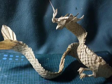 #一看就会 的东方龙 #折纸 艾特心灵手巧的闺蜜学会了送你