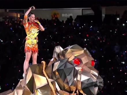 超级碗中场秀精彩回顾之水果姐Katy Perry#nfl #橄榄球 #超级碗