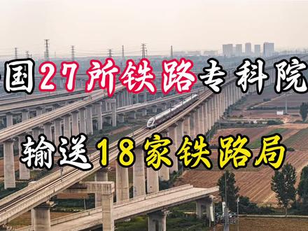 全国27所铁路专科介绍 #铁路院校 #铁路