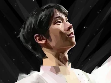 【手绘/羽生结弦】拔草神仙画板 #三星S9