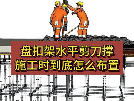 盘扣架水平剪刀撑怎么布置#高大模板#高支模