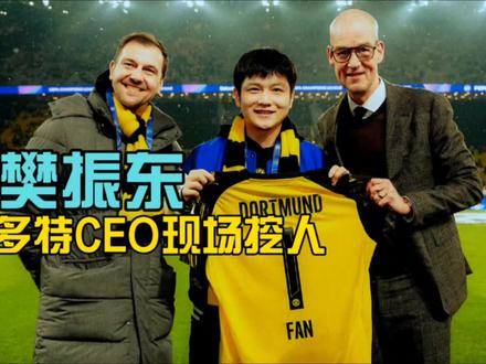 樊振东跨界排面天花板!多特CEO现场挖人,8万人球场邀他打球