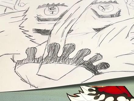 今天画上弦贰-童磨#零基础学画画 #今日日常分享 #童磨 #鬼灭之刃