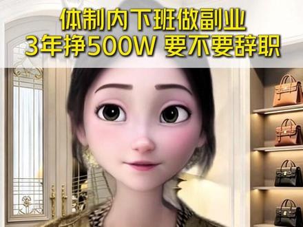 体制内姐姐,做副业3年挣500万,要不要辞职 #女性事业 #人生选择 #女性成长 #体制内 #女性创业
