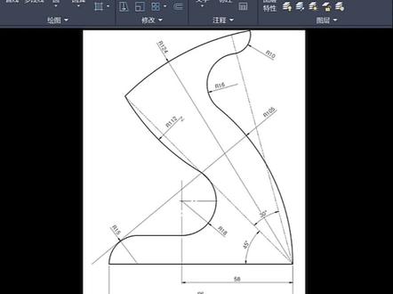#cad #cad教程 #cad画图 圆弧技巧