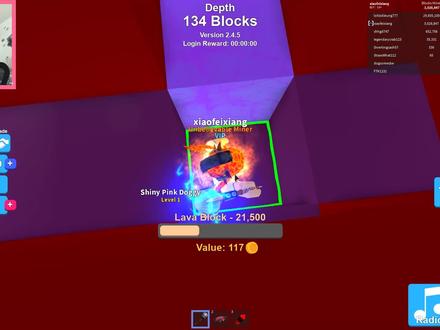 Roblox采矿模拟器:黄金矿工去火山采矿!两百万的矿你见过吗?