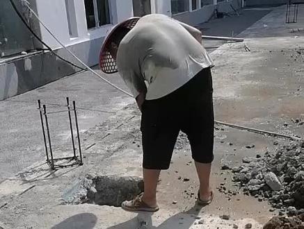 金陵地埋篮球架 预埋件施工⚠️