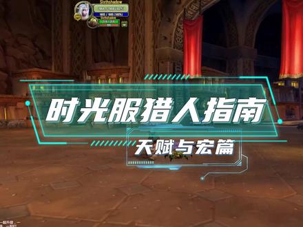 #魔兽世界时光服上线 时光服猎人游玩指南之天赋宏篇。