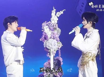 真相是真 最后的紫色彩带雨真的好美#这个世界不能没有演唱会#黄星 #邱鼎杰