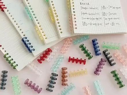 活页本笔记本记事本可拆卸手帐本,可爱塑料环扣活页环夹#好物推荐 #学生用品 #手帐本 #活页本 #记事本