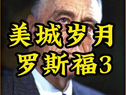 美城岁月之罗斯福3#美城岁月 #白宫风云 #美国往事