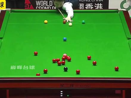 世界大奖赛四分之一决赛中,周跃龙以5比4战胜卡特,惊险晋级四强!#斯诺克#周跃龙#卡特#世界大奖赛