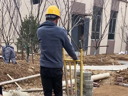 车位8T草坪砖#建设美好生活ing #施工现场实拍 #园林景观工程 #美化环境 #最美小区景观