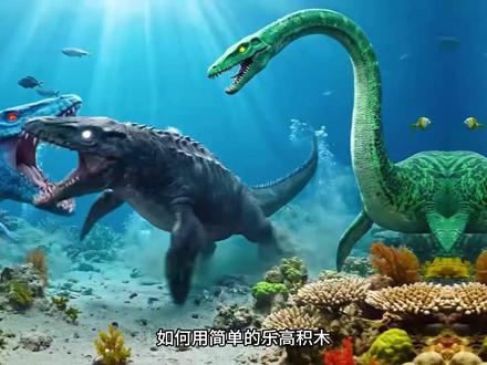 如何用简单的乐高积木,复刻出侏罗纪时代凶猛的深海巨兽呢? #乐高#乐高积木搭建 #乐高积木#沧龙#恐龙
