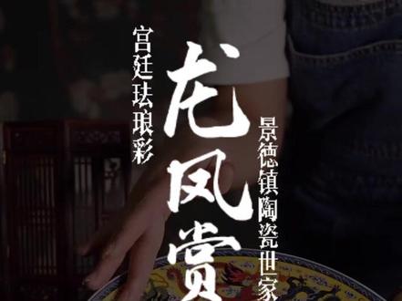 《珐琅彩九龙九凤赏盘》盘心灵动浮雕、工艺精美、寓意美好!#瓷器 #珐琅彩 #传统文化 #匠心制作