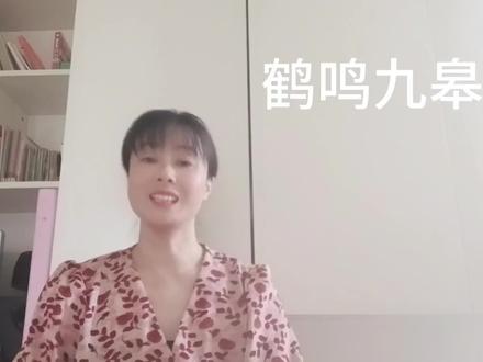 “鹤鸣九皋”怎么读?什么意思?它与“他山之石,可以攻玉”有关 #语文学习 #高考语文 #高中语文 #语文老师 #知识分享