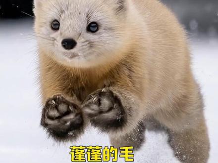 毛茸茸的紫貂,好想rua亿下!#紫貂 #国家保护动物 #可爱