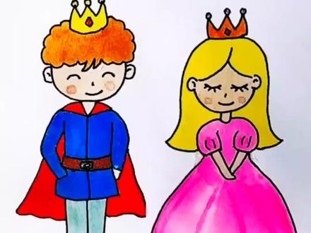 跟妹妹PK画王子和公主#画画 #王子 #公主 #一起学画画 #零基础画画