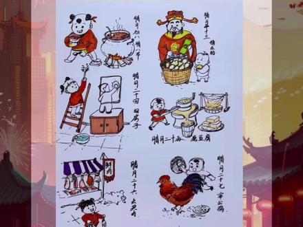 老辈传下来的过年年俗有哪些?一张图画出来#每天跟我涨知识 #中华文化 #年俗年味 #过年倒计时 #原创视频