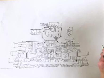 kv44坦克 #真实生活分享计划 #手绘坦克 #儿童绘画 #儿童画画 #kv44