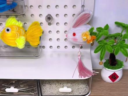 超简单可爱的,扭扭棒月饼挂件教程来啦!#扭扭棒手工#挂件挂饰 #教程#手工diy #中秋节手工