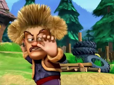 熊出没老版之光头强玩回旋镖#熊出没