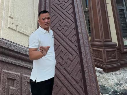 这三种柱子款式怎么搭配好看 #外墙砖 #自建房 #别墅外墙设计#搭配分享 #墙角柱 农村自建房别墅瓷砖外墙装修设计包角柱窗套线罗马柱效果图