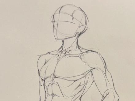 男体肌肉不仅麻烦还难…… #零基础学画画 #人体结构 #绘画教程 #薄肌 #画画