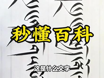 这“16种文字”你见过多少 #百科知识 #每天跟我涨知识 #书法 #热门 #写字是一种生活