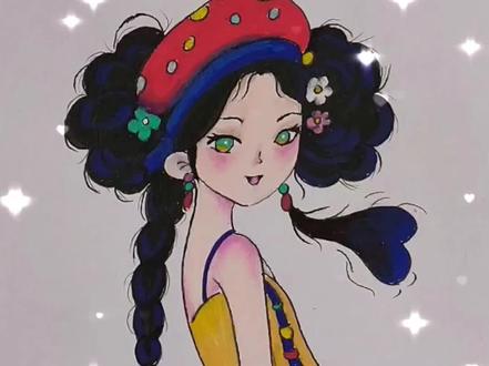 适合八到十二岁小朋友#一起学画画吧 #绘画过程 #美术生 #儿童画#儿童画教程 @抖音创作小助手