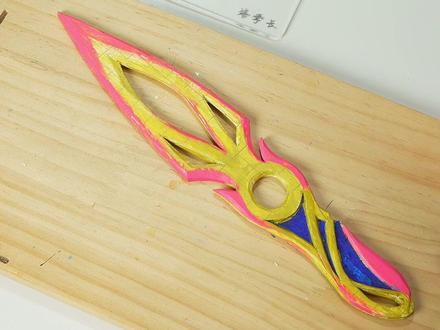 教你用纸做落英飞旋苦无! #无畏契约 #手工diy #手工制作