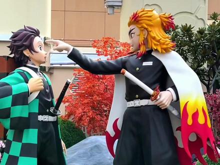 环球影城居然与鬼灭之刃梦幻联动了!为了弥豆子我排了4个小时队...#海外达人花式过国庆 #鬼灭之刃 #旅行大玩家