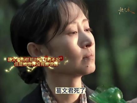 葛文君去世前对说“对不起”,但是柏庶并没有原谅她!因为葛文君对柏庶伤的太深了.