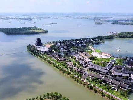 盐城蟒蛇河源头、大纵湖主要出水口,一路向北,沿岸风光无限好