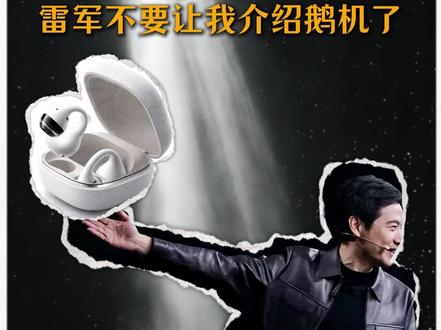 是谁让雷总介绍鹅机的?#雷军 #耳夹式耳机 #搞笑 #万万没想到