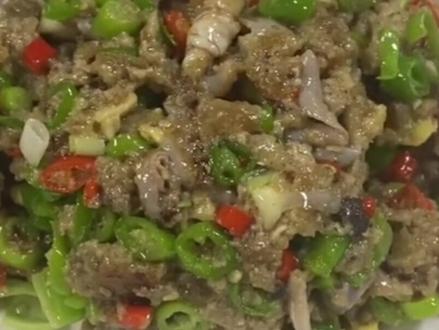 鱼肠这样炒好吃#美食