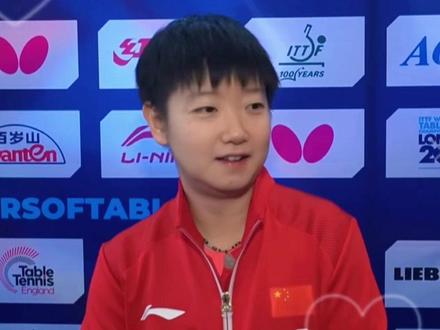 伦敦世乒赛半决赛赛后采访,展望决赛对阵日本!!#乒乓球伦敦世乒赛 #孙颖莎3:0战胜萨马拉拿首分#孙颖莎 #赛后采访 #国乒女团对阵日本队