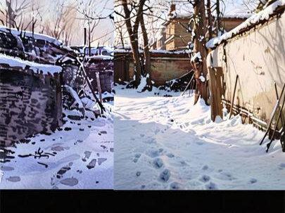 四步拿捏水彩雪景的核心技巧 #水彩教程 #水彩风景 #水彩画 #绘画教程 #发哥水彩团练 @抖音创作小助手 @抖音艺术 @抖音创作灵感