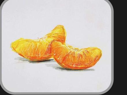 #彩铅 彩铅橘子瓣教程!老简单了!#绘画教程 #彩铅手绘 #dou上热门 @DOU+小助手