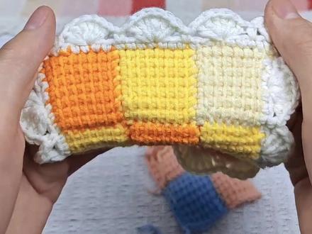 扇形花边的钩织#手工编织 #手工 #钩织编织