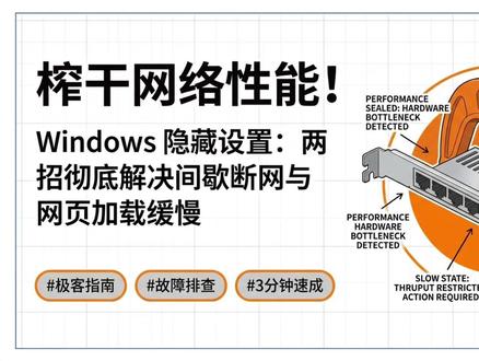 电脑经常无故断网?网页总转圈?两招教你彻底根治! #电脑小技巧 #dns设置 #dns #网卡设置
