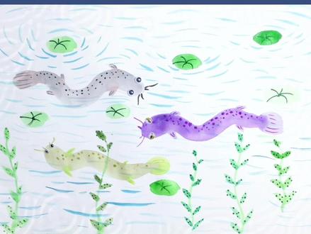 泥鳅创意画,很少见的绘画题材,非常独特,看到的朋友都是上天的宠儿,快保存起来吧#创意 #创意美术 #泥鳅