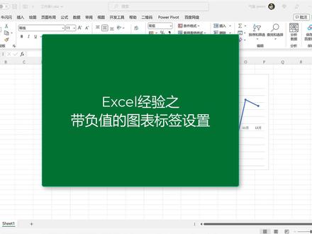 Excel技巧之负值图表的标签设置 #玩转office #excel教程 #excel函数 #办公技巧