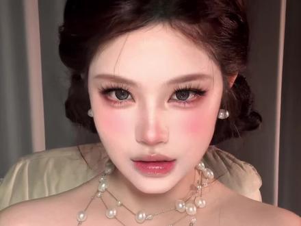 方圆脸3min妆教|被这珠圆玉润妆硬控了!! #方圆脸妆容 #妆教 #妆容教程 #珠圆玉润妆容