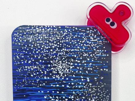 翻翻乐第十六幅,波光粼粼的海面,把星光洒在了海里~#丙烯马克笔 #治愈系绘画 #绘画过程 #翻翻乐 #跟着抖音学画画