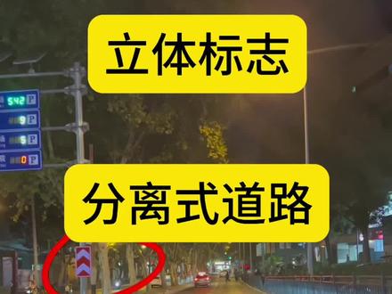 新手上路一定要认识的标志分离式道路立体标志的含义!右转必停是给黄牌以上车辆看的,小型车不用停但是要确认安全通过!不存在右转待转区哦!#一对一陪练 #上海汽车陪练 #本本族陪练 #本本族陪练 #新手上路