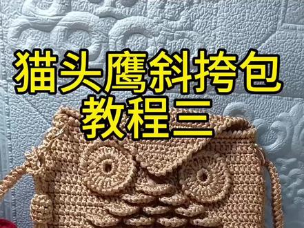 猫头鹰斜挎包教程三#手工钩织