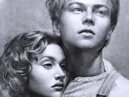 泰坦尼克号沉默113年后的珍贵照片 #泰坦尼克号 #经典影视 #关于爱情 #画画 #艺术源于生活 #素描头像